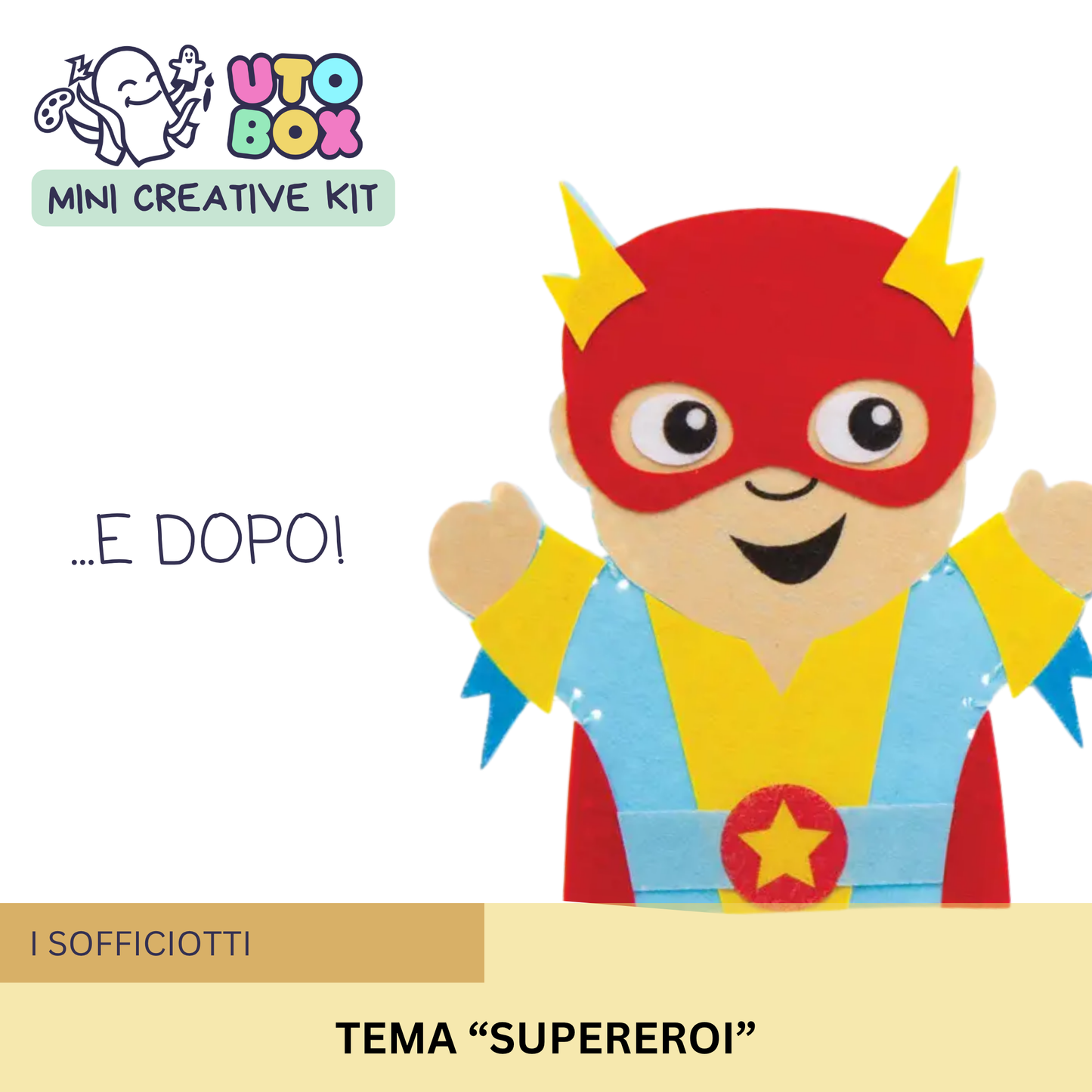 Sofficiotti da cucire "Supereroi"